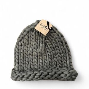Cozy Gray Knit Beanie